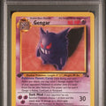 1999 POKEMON FOSSIL #20 GENGAR 1ST EDITION PSA 8