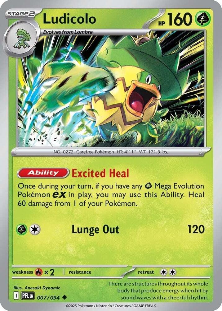Ludicolo (007/094) (ME02: Phantasmal Flames)