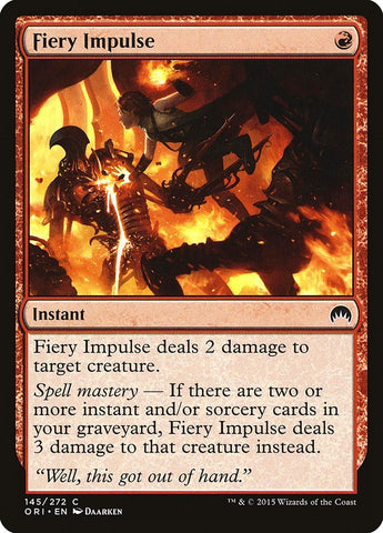 Image for Fiery Impulse (145) [Magic Origins]