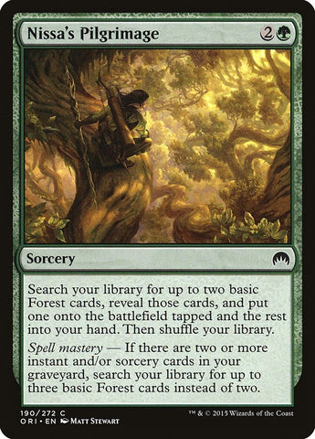 Image for Nissa's Pilgrimage (190) [Magic Origins]