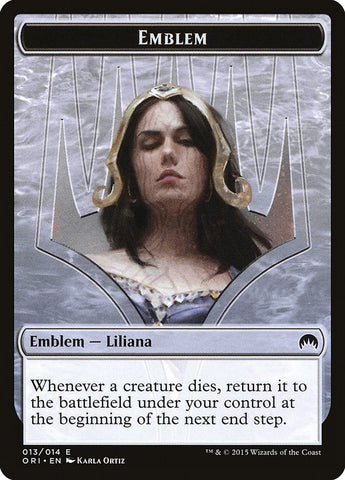 Image for Emblem - Liliana, Defiant Necromancer (13) [Magic Origins]
