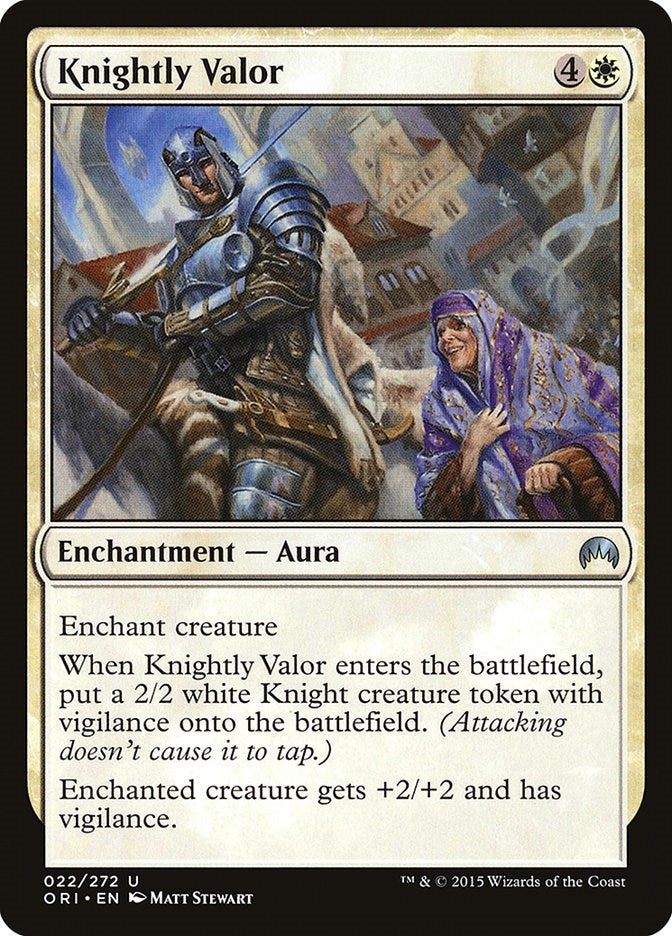 Image for Knightly Valor (22) [Magic Origins]