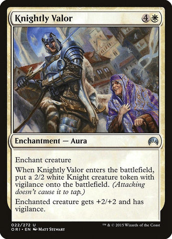 Image for Knightly Valor (22) [Magic Origins]