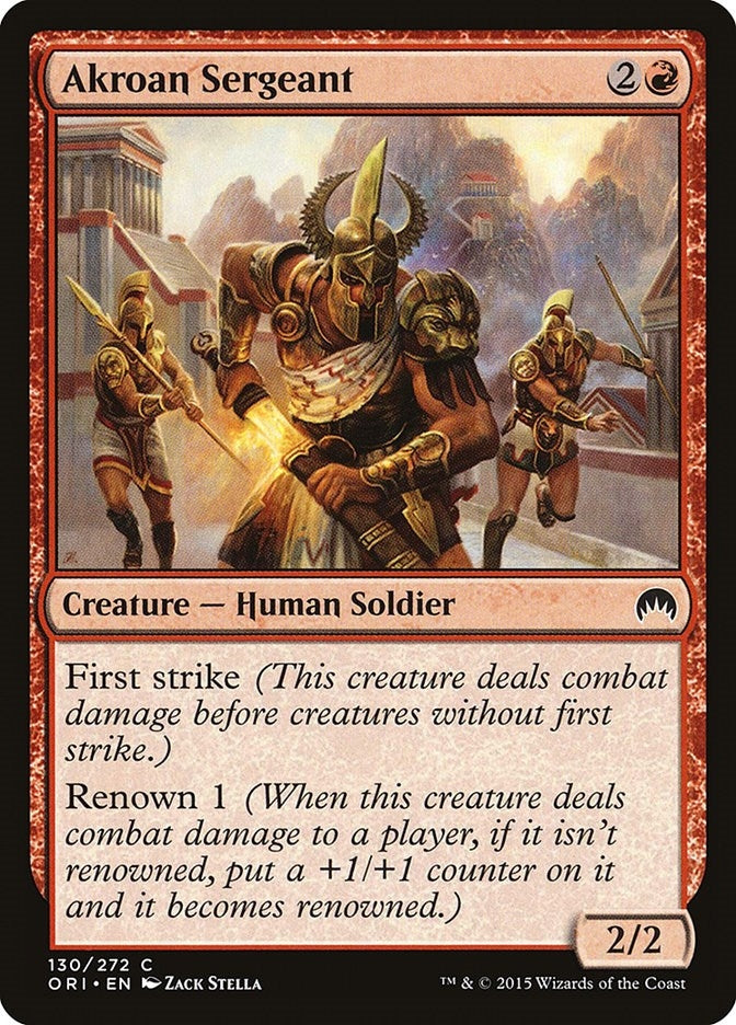 Image for Akroan Sergeant (130) [Magic Origins]