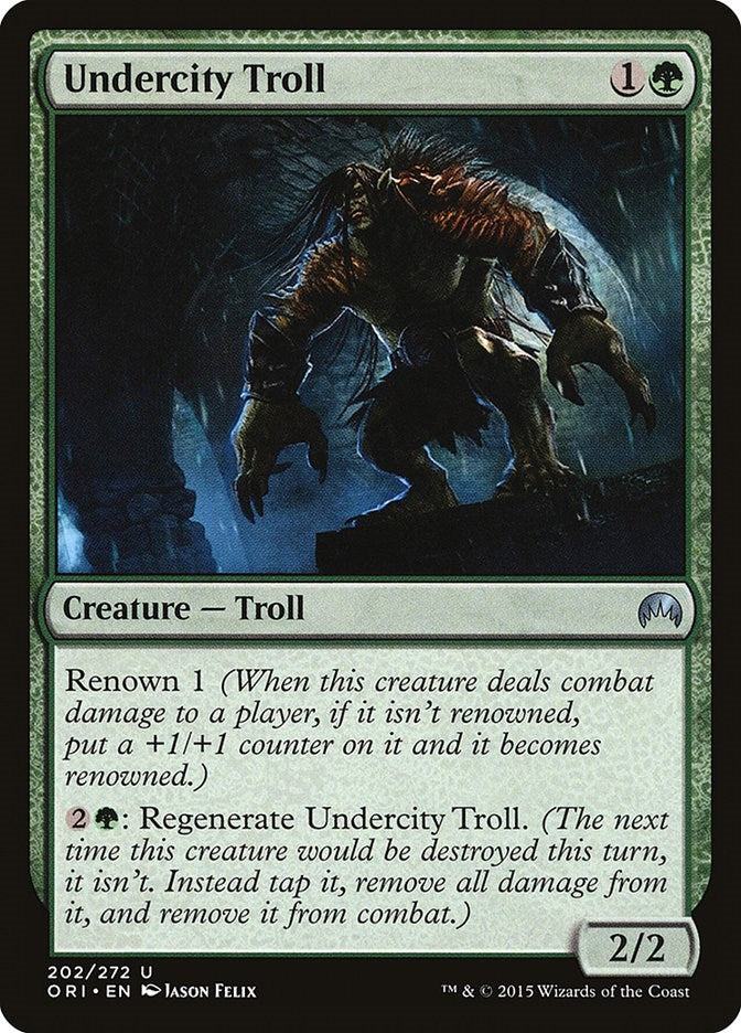 Image for Undercity Troll (202) [Magic Origins]
