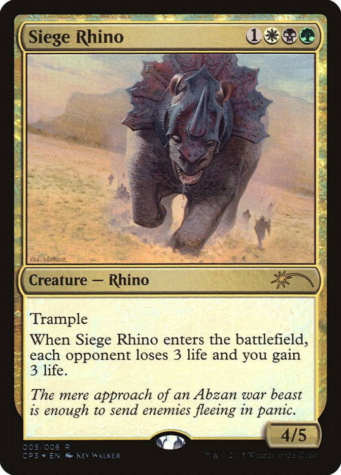 Image for Siege Rhino (5) [Unique and Miscellaneous Promos]