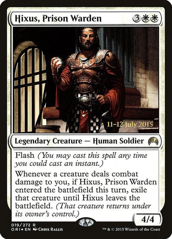 Image for Hixus, Prison Warden (19) [Prerelease Cards]
