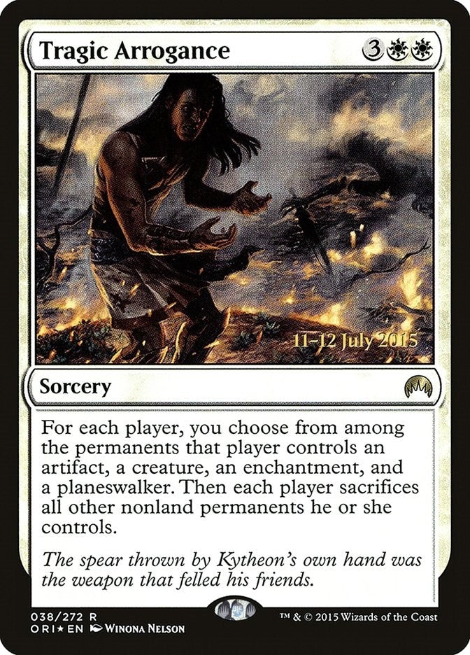 Image for Tragic Arrogance (38) [Prerelease Cards]