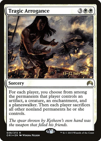 Image for Tragic Arrogance (38) [Prerelease Cards]