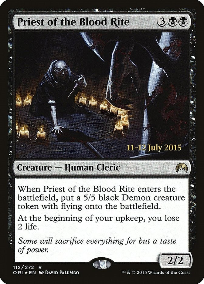 Image for Priest of the Blood Rite (112) [Prerelease Cards]