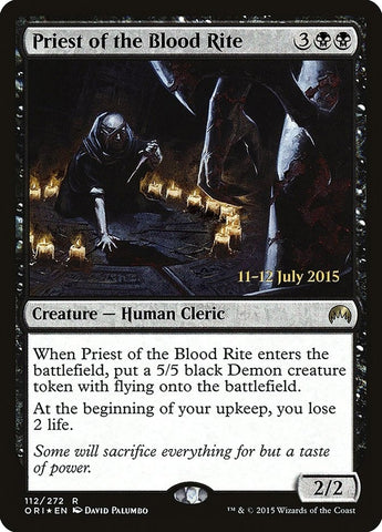 Image for Priest of the Blood Rite (112) [Prerelease Cards]