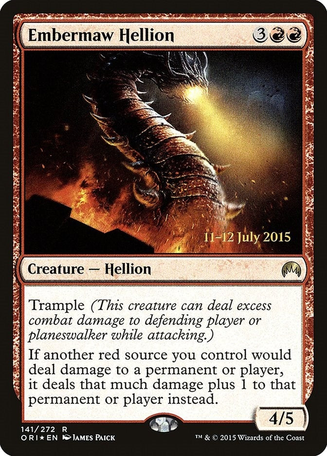Image for Embermaw Hellion (141) [Prerelease Cards]