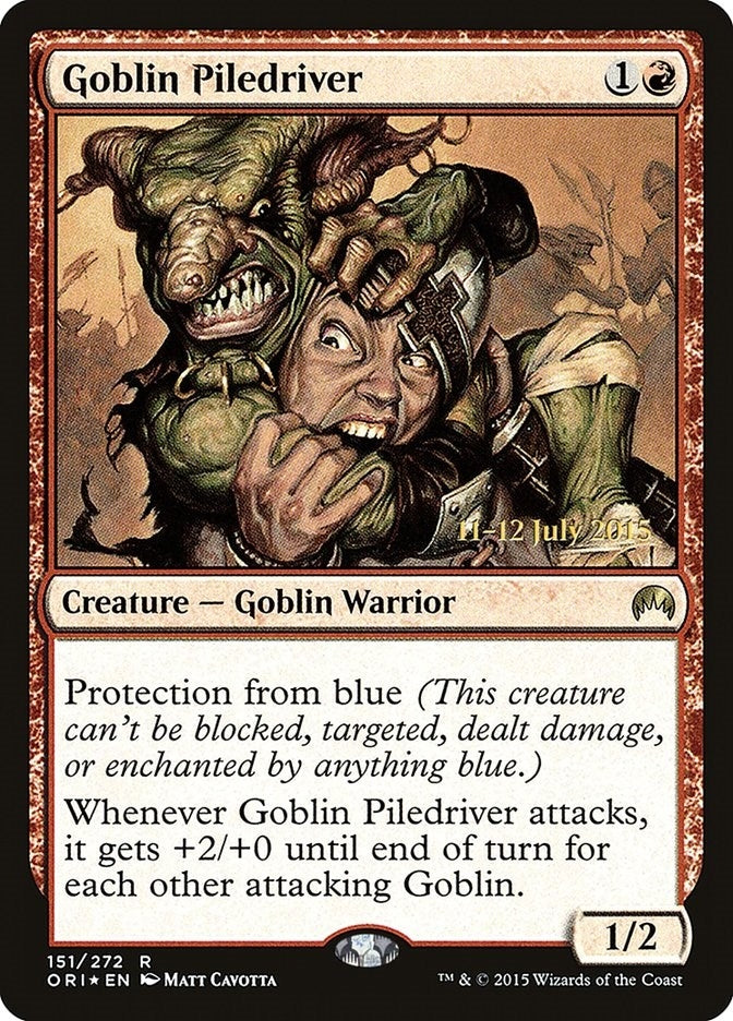 Image for Goblin Piledriver (151) [Prerelease Cards]