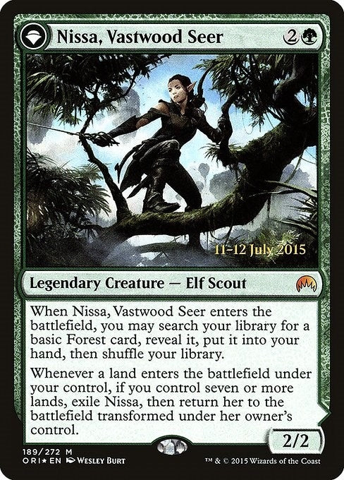 Image for Nissa, Vastwood Seer (189) [Prerelease Cards]