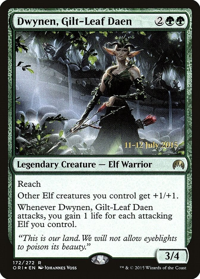 Image for Dwynen, Gilt-Leaf Daen (172) [Prerelease Cards]