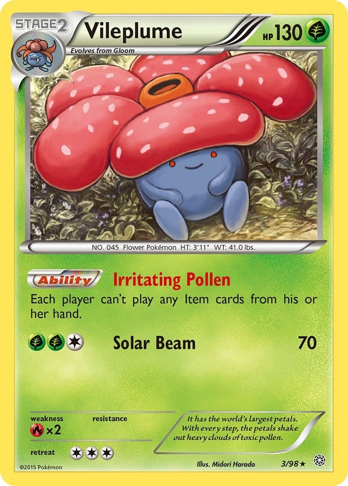Image for Vileplume (3/98) [XY - Ancient Origins]