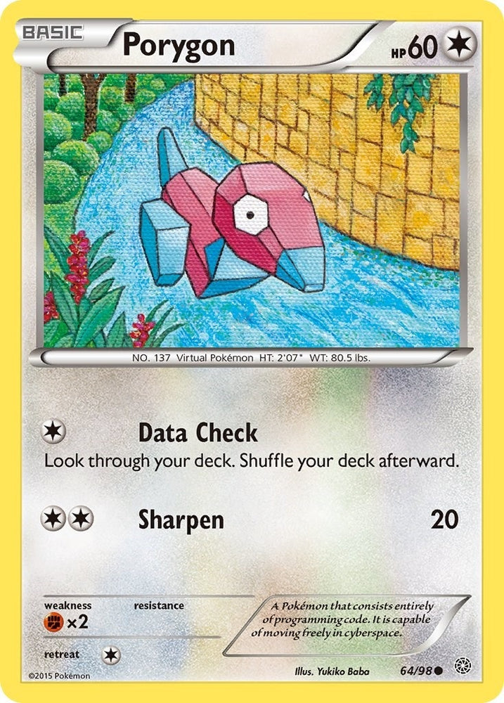 Image for Porygon (64/98) [XY - Ancient Origins]
