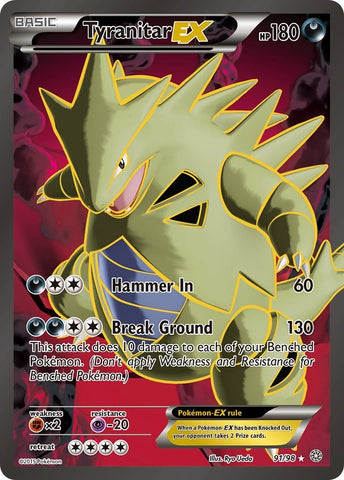 Image for Tyranitar EX (91 Full Art) (91/98) [XY - Ancient Origins]