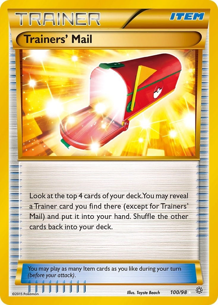 Image for Trainers' Mail (Secret) (100/98) [XY - Ancient Origins]