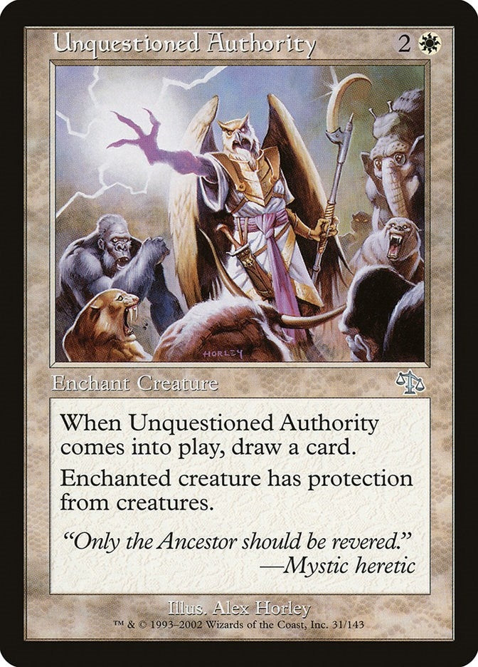Image for Unquestioned Authority (31) [Judgment]