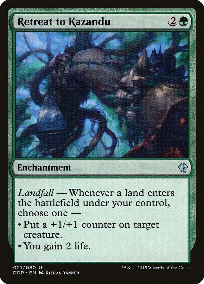Image for Retreat to Kazandu (21) [Duel Decks: Zendikar vs. Eldrazi]