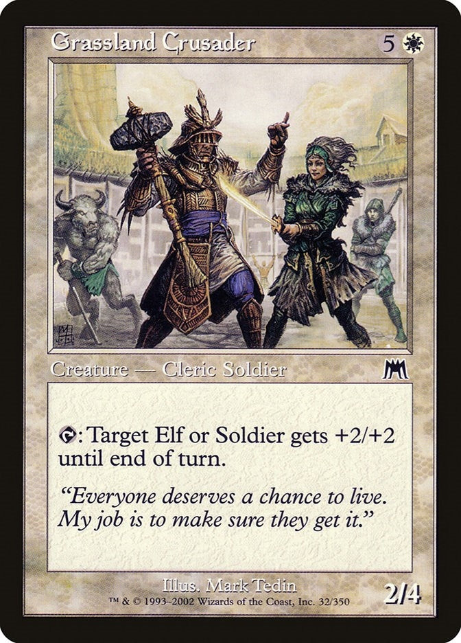 Image for Grassland Crusader (32) [Onslaught]