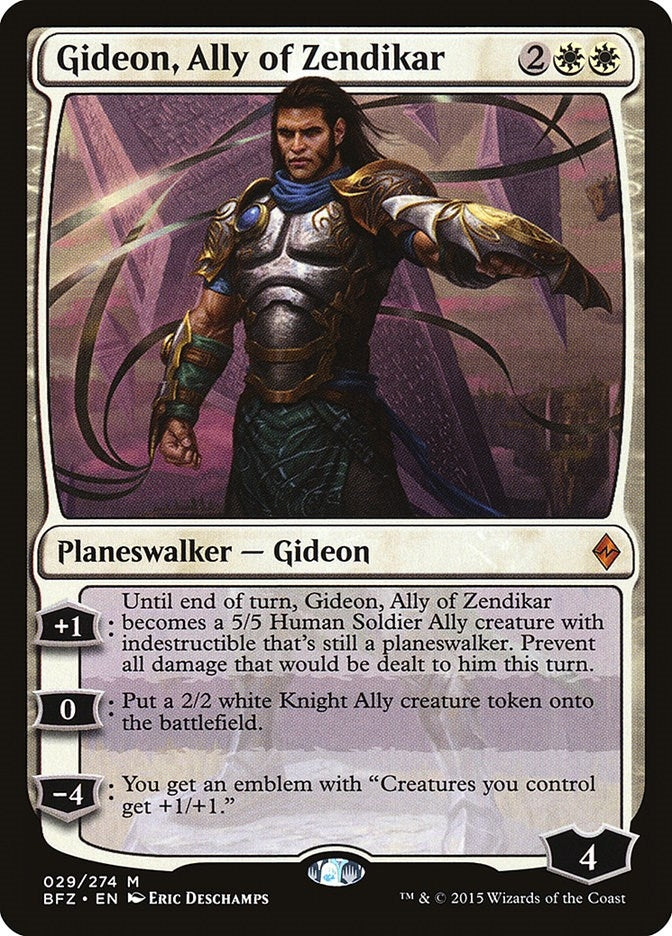 Image for Gideon, Ally of Zendikar (29) [Battle for Zendikar]