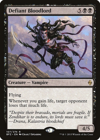 Image for Defiant Bloodlord (107) [Battle for Zendikar]