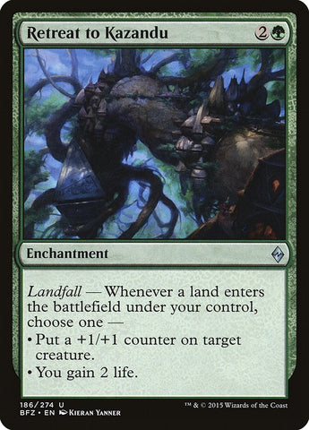 Image for Retreat to Kazandu (186) [Battle for Zendikar]