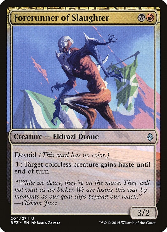 Image for Forerunner of Slaughter (204) [Battle for Zendikar]
