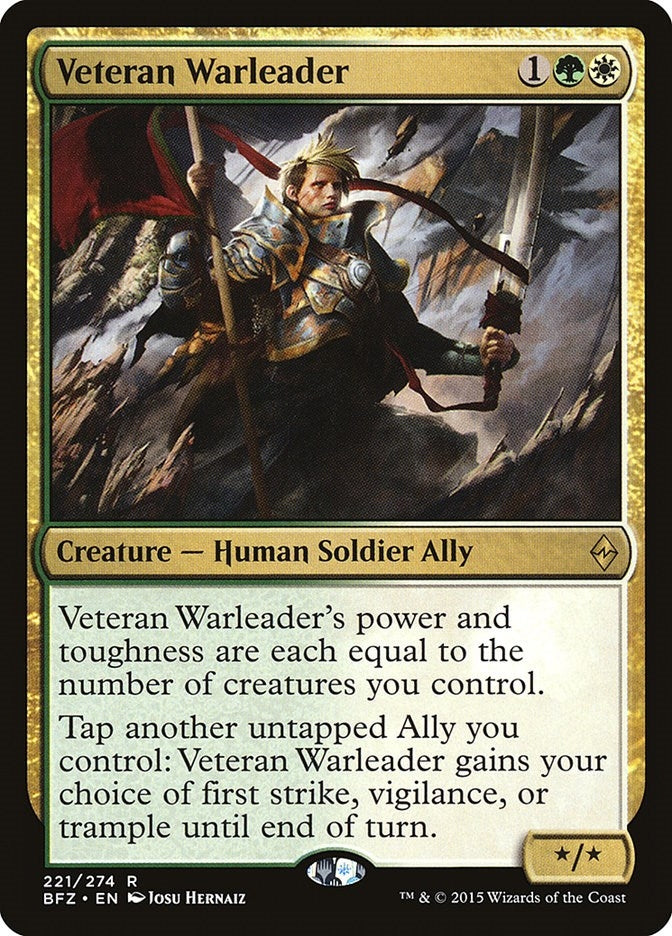 Image for Veteran Warleader (221) [Battle for Zendikar]