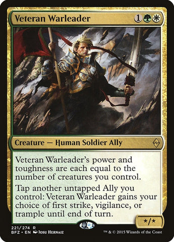 Image for Veteran Warleader (221) [Battle for Zendikar]