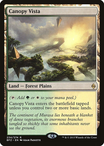 Image for Canopy Vista (234) [Battle for Zendikar]