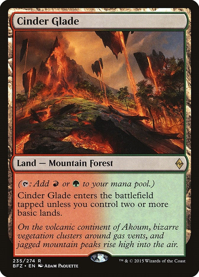 Image for Cinder Glade (235) [Battle for Zendikar]