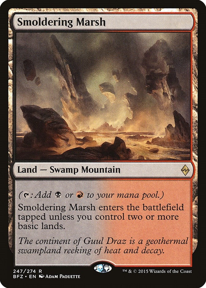Image for Smoldering Marsh (247) [Battle for Zendikar]
