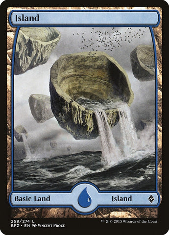 Image for Island (258) - Full Art (258) [Battle for Zendikar]