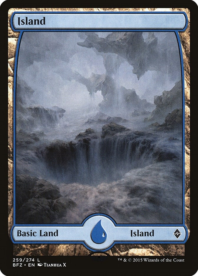 Image for Island (259) - Full Art (259) [Battle for Zendikar]