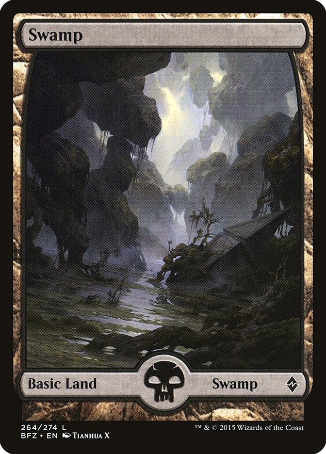Image for Swamp (264) - Full Art (264) [Battle for Zendikar]