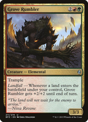 Image for Grove Rumbler (211) [Battle for Zendikar]