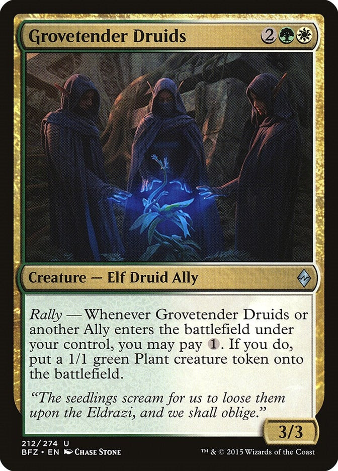 Image for Grovetender Druids (212) [Battle for Zendikar]