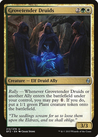 Image for Grovetender Druids (212) [Battle for Zendikar]