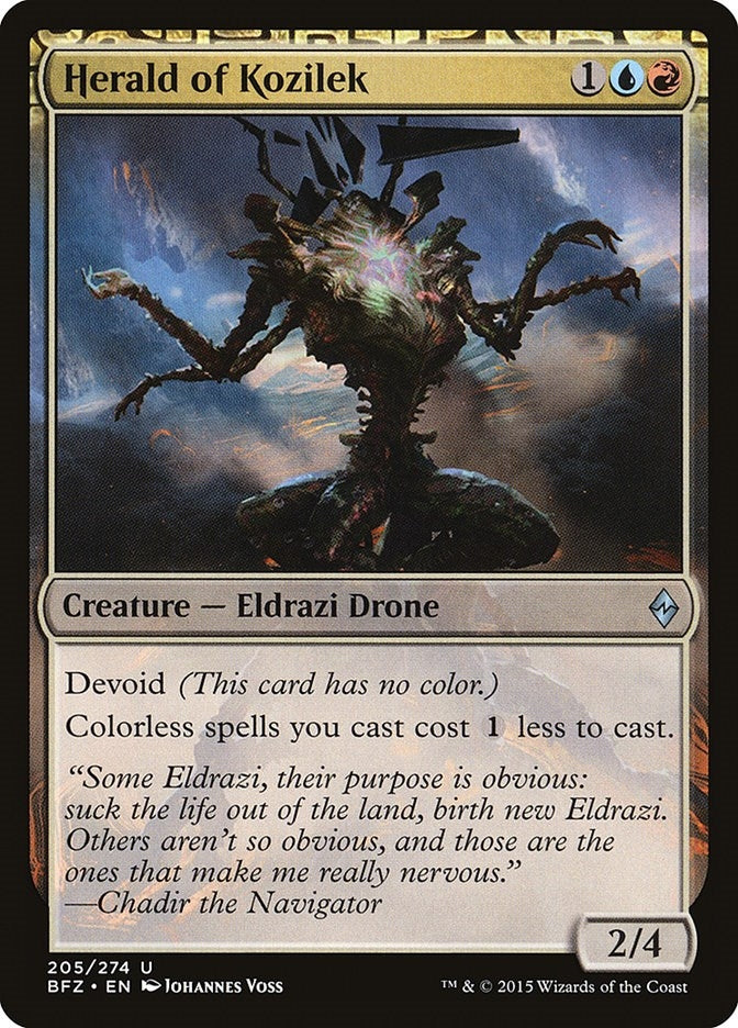 Image for Herald of Kozilek (205) [Battle for Zendikar]