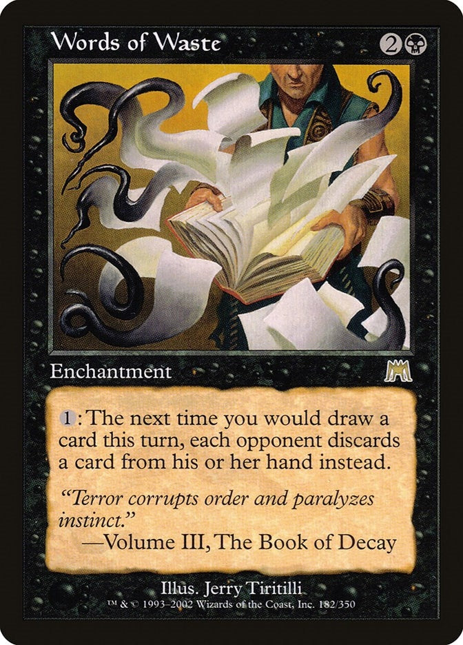 Image for Words of Waste (182) [Onslaught]