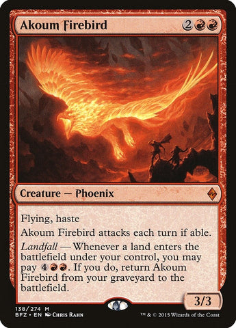 Image for Akoum Firebird (138) [Battle for Zendikar]