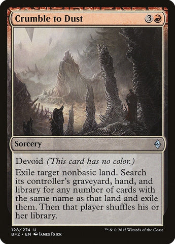 Image for Crumble to Dust (128) [Battle for Zendikar]