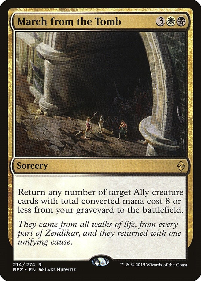 Image for March from the Tomb (214) [Battle for Zendikar]