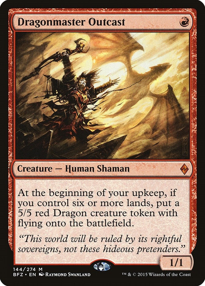 Image for Dragonmaster Outcast (144) [Battle for Zendikar]