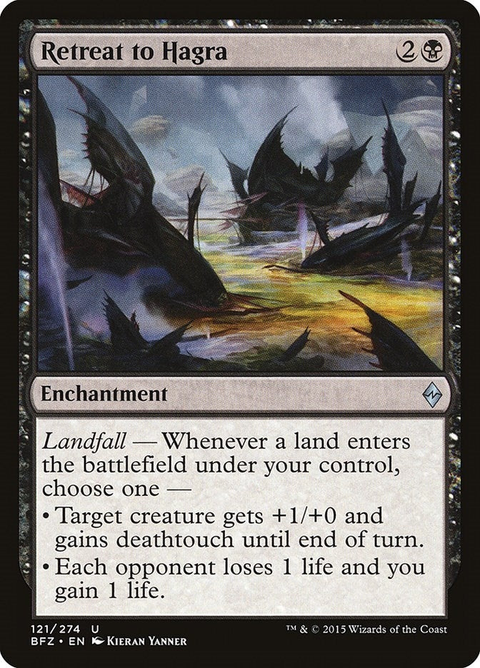 Image for Retreat to Hagra (121) [Battle for Zendikar]