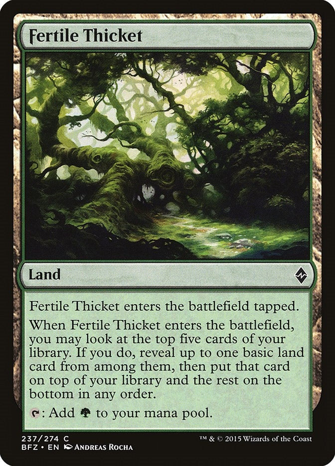 Image for Fertile Thicket (237) [Battle for Zendikar]