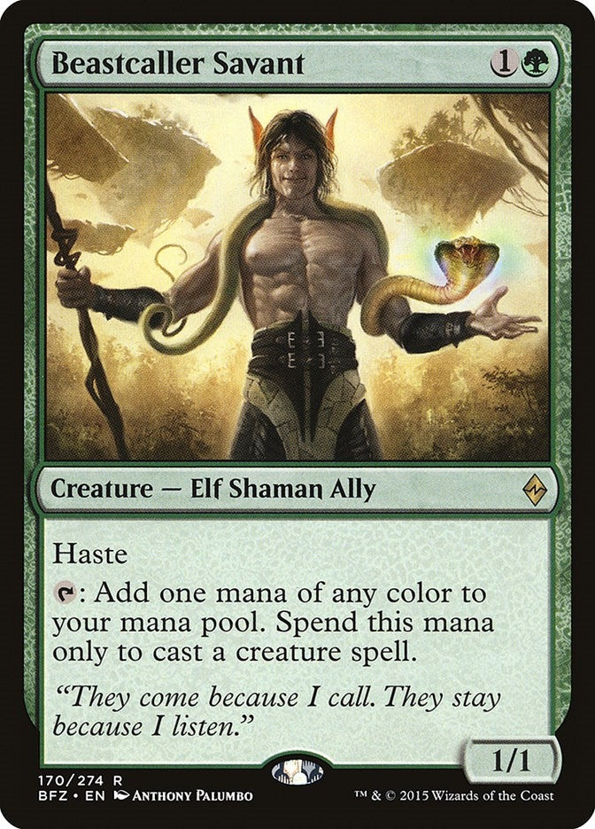 Image for Beastcaller Savant (170) [Battle for Zendikar]
